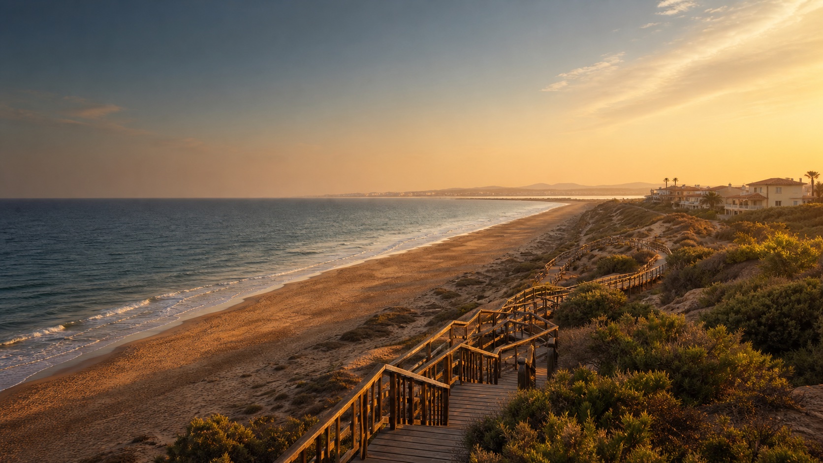 Playa de La Mata, dunas y paseo mediterráneo junto a Torrevieja