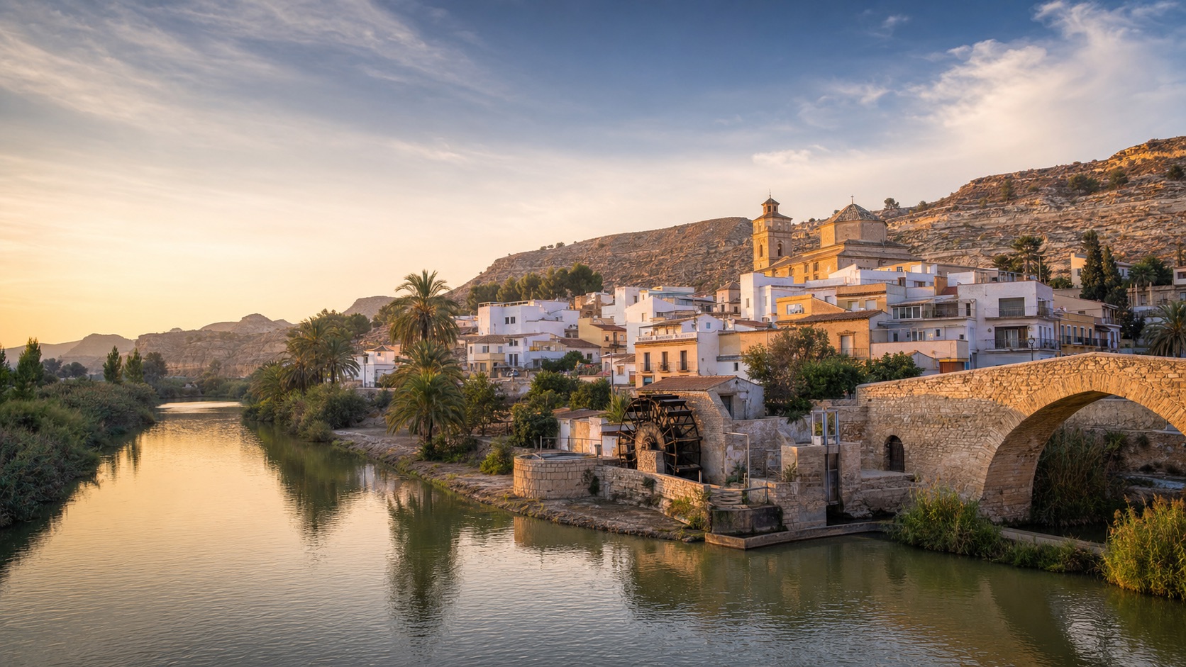Rojales, río Segura y barrio tradicional de cuevas