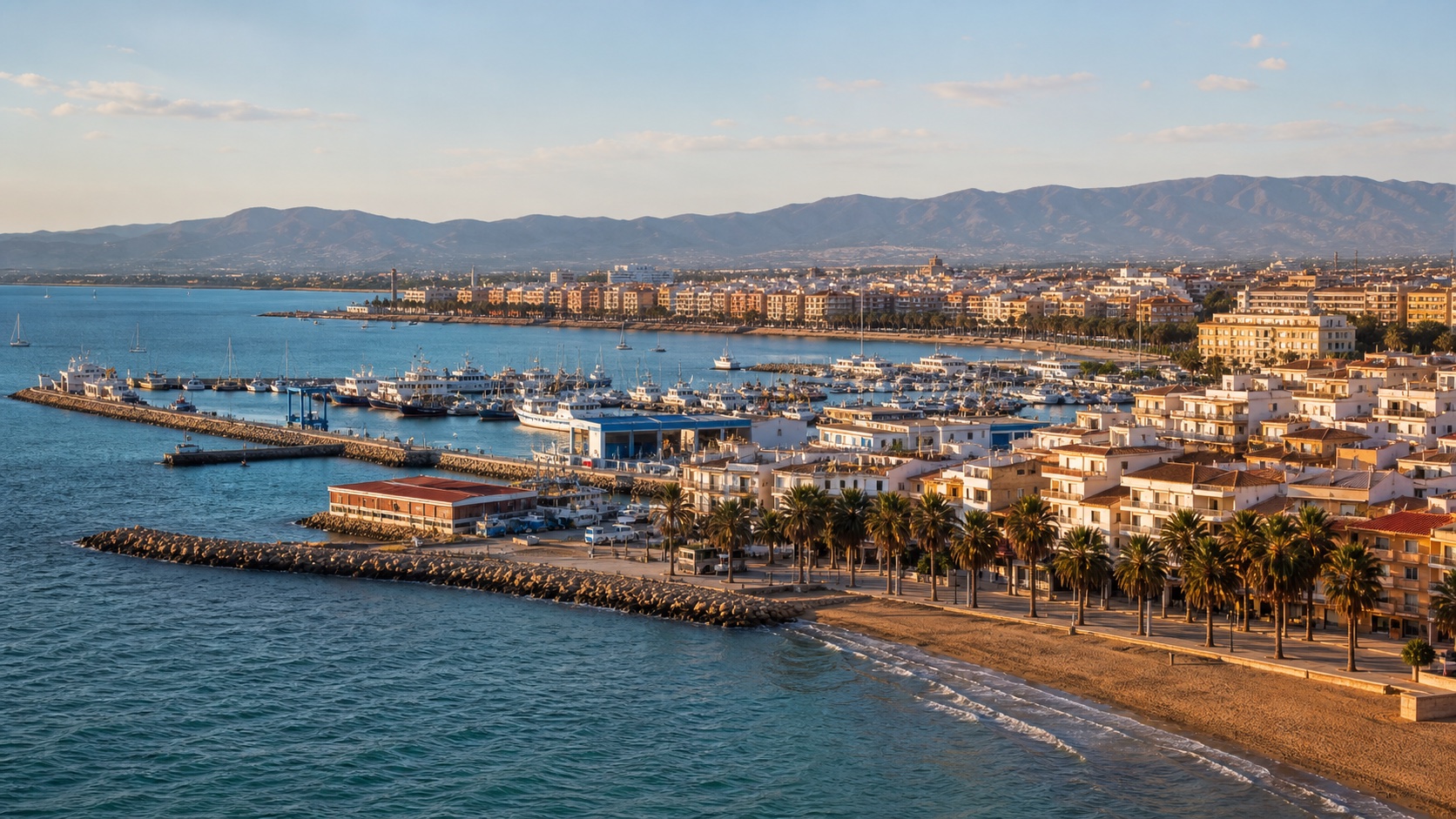 Puerto, marina y paseo marítimo de Santa Pola
